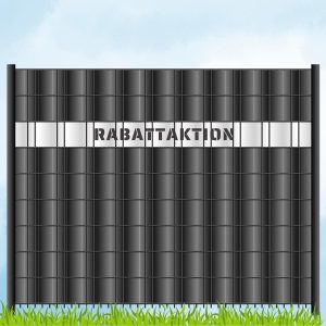 zaun|zu Sichtschutzstreifen RABATTAKTION Laser Beschriftung
